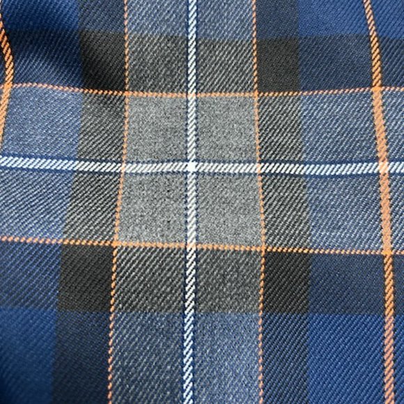 Zara Top Blue Sleeveless Shirt Pleated Plaid Asymmetric - Picture 8 of 9